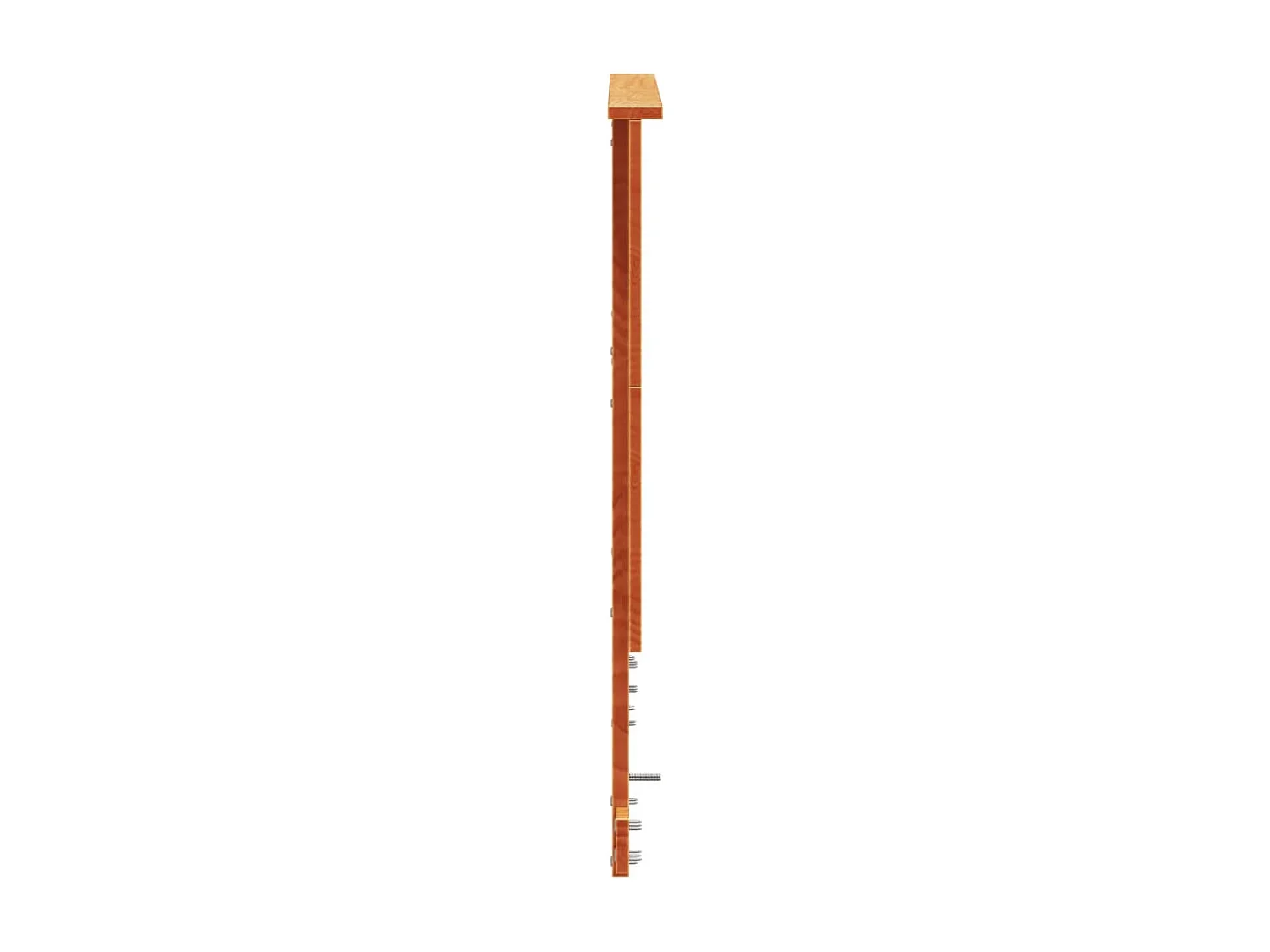 Tête de lit marron 180cm bois massif de pin