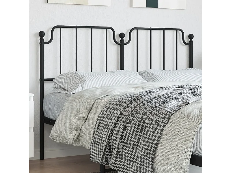 Tête de lit métal noir 150cm
