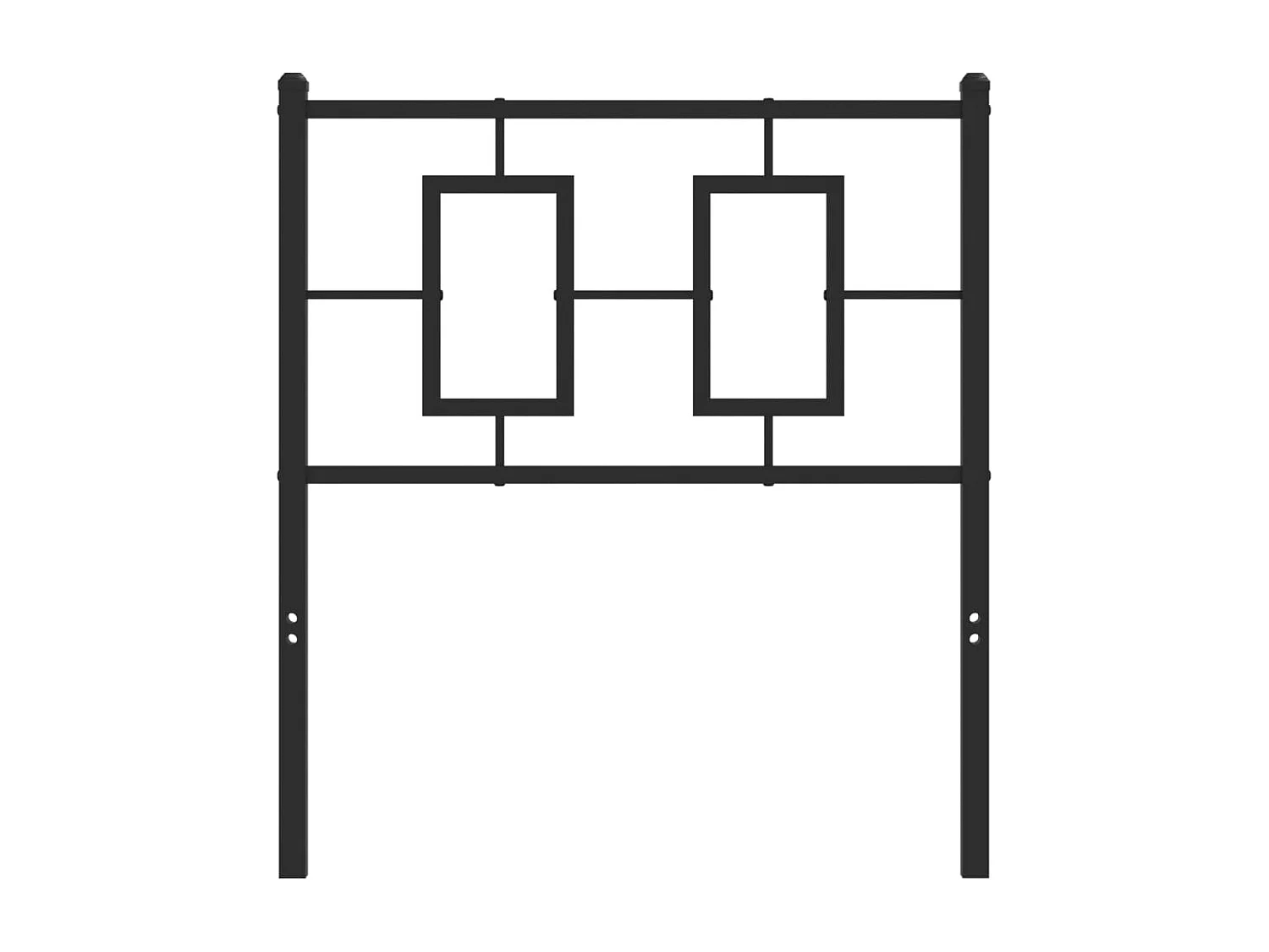 Tête de lit métal noir 75cm