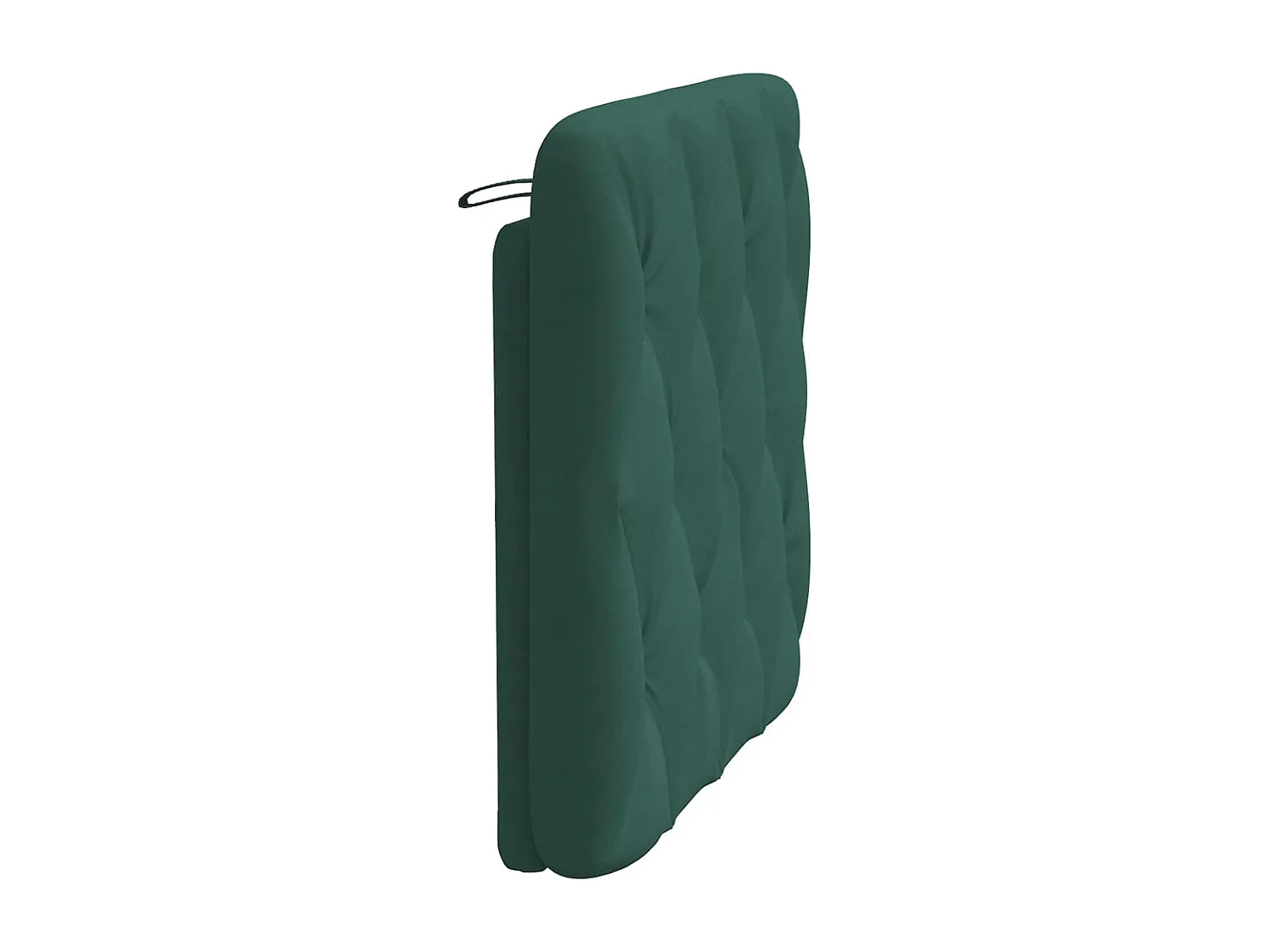 Coussin de tête de lit vert foncé 80cm velours