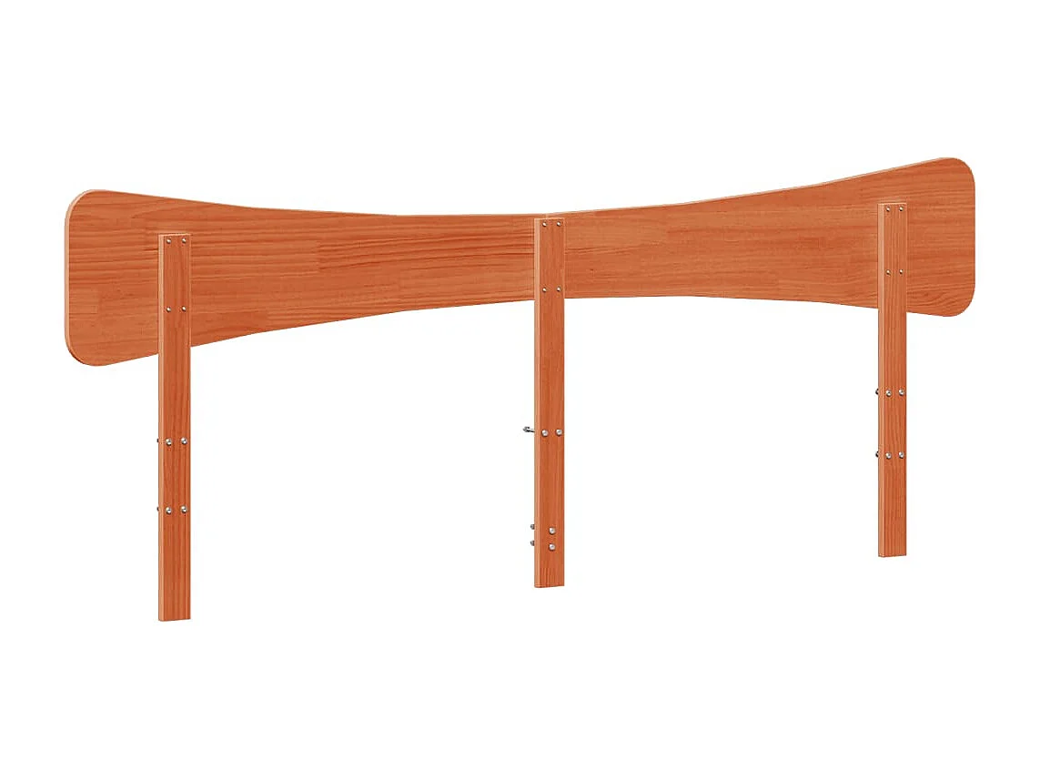 Tête de lit cire marron 180cm bois massif de pin