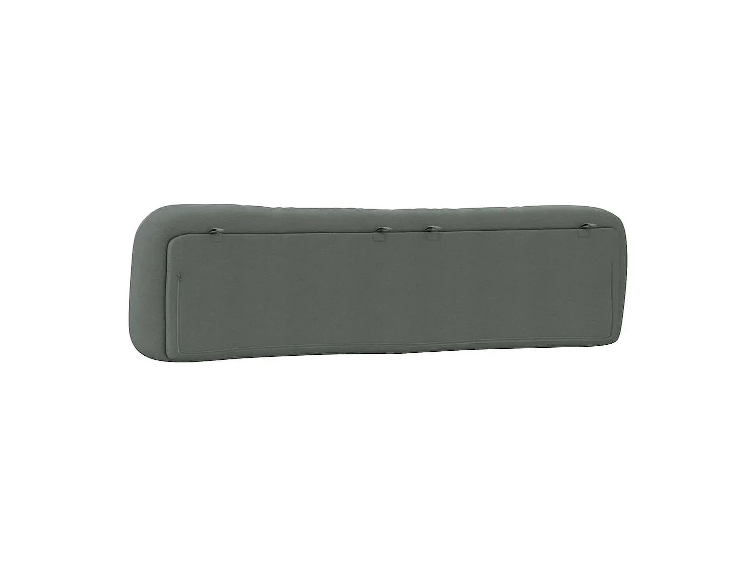 Coussin de tête de lit gris foncé 200cm tissu