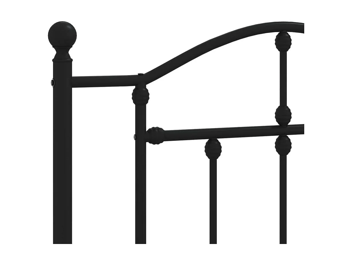 Tête de lit métal noir 107cm