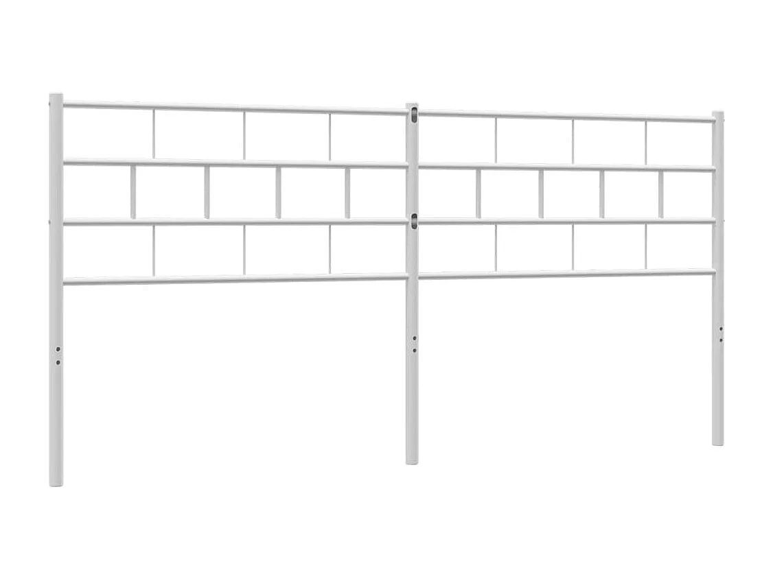 Tête de lit métal blanc 200cm