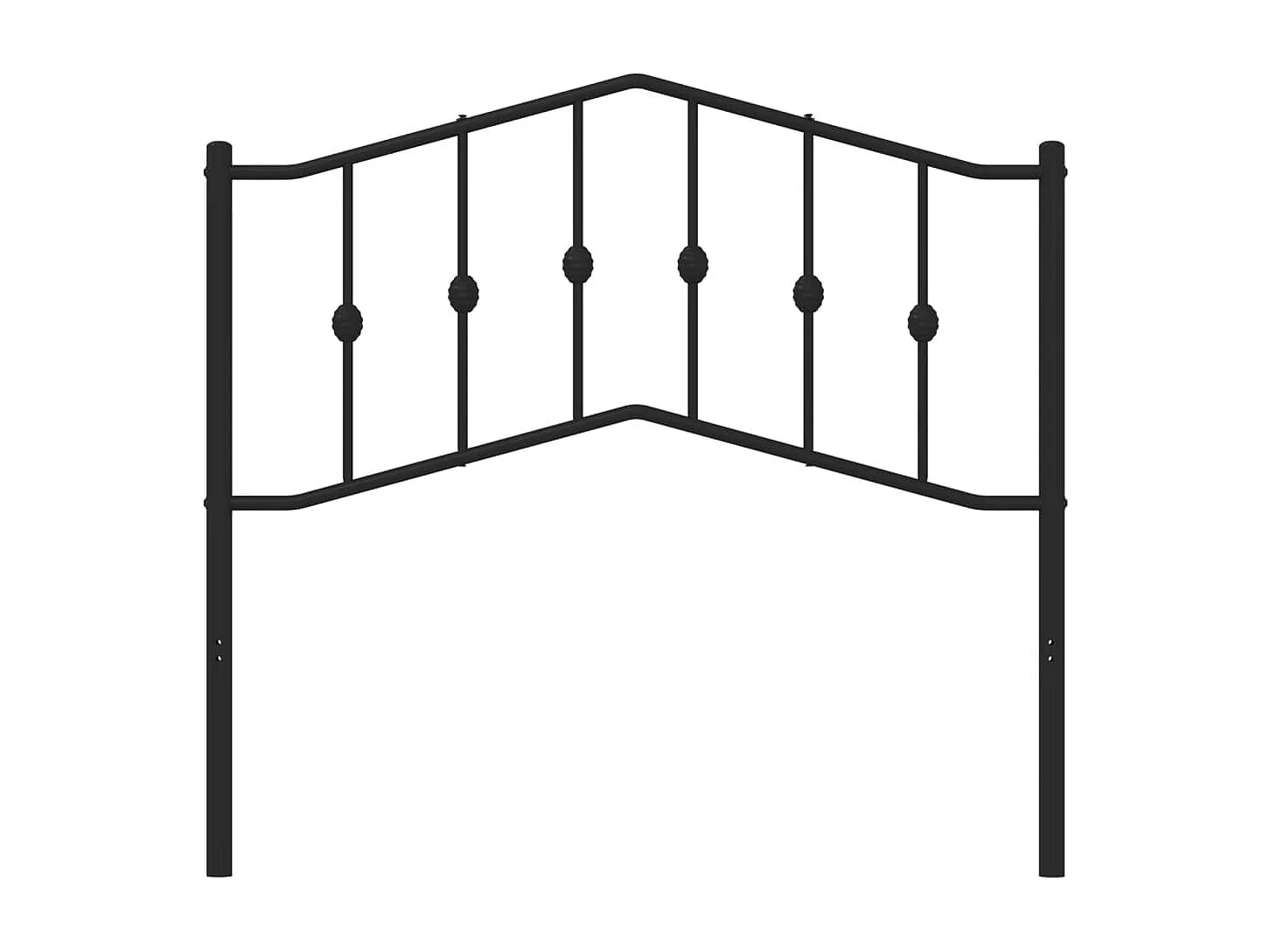 Tête de lit métal noir 100cm