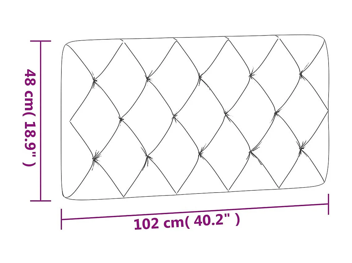 Coussin de tête de lit vert foncé 100cm velours
