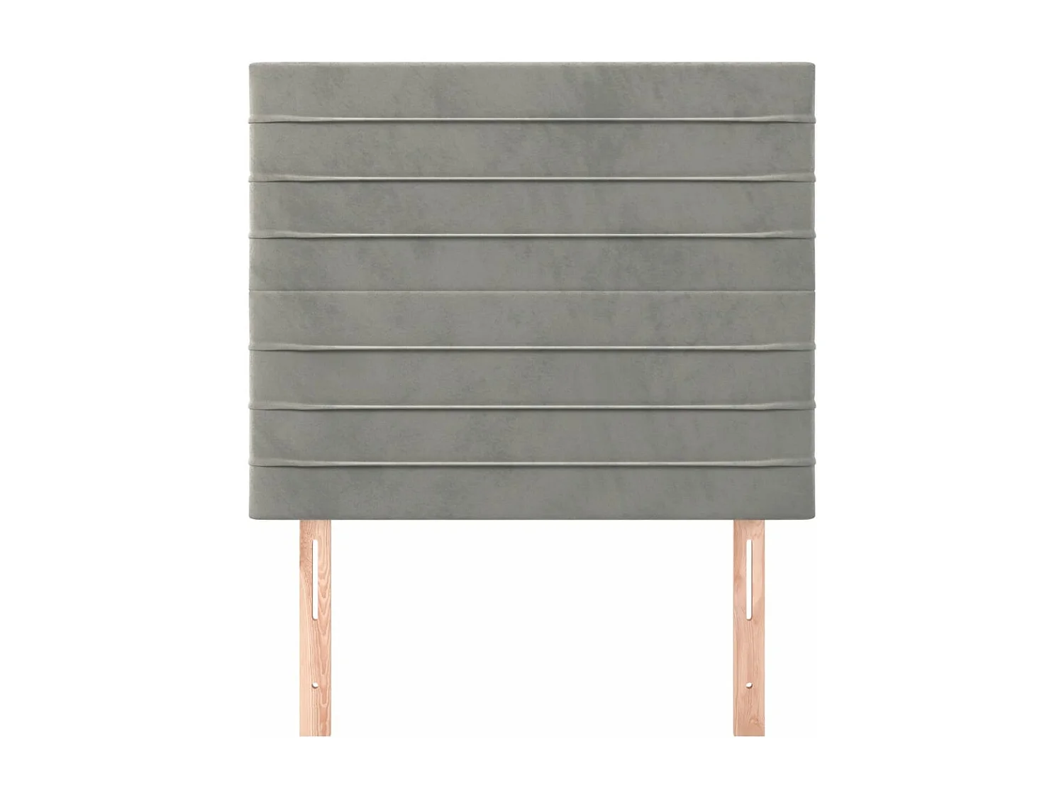 Têtes de lit 2 pcs Gris clair 90x5x78-88 Velours