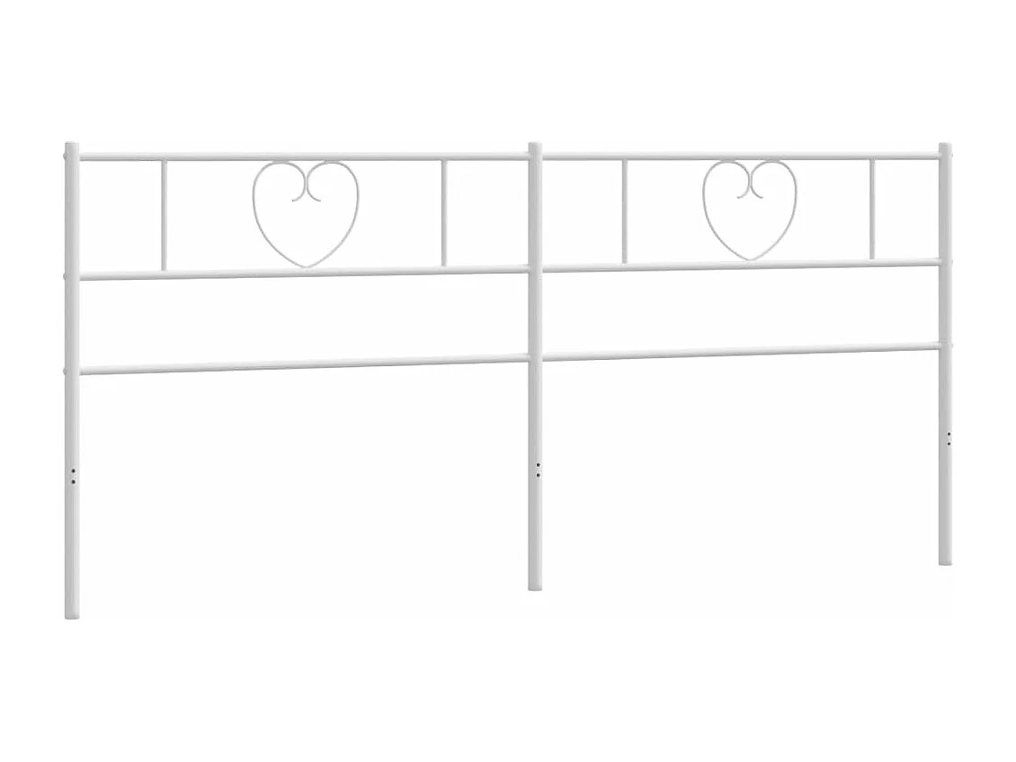 Tête de lit métal blanc 200cm