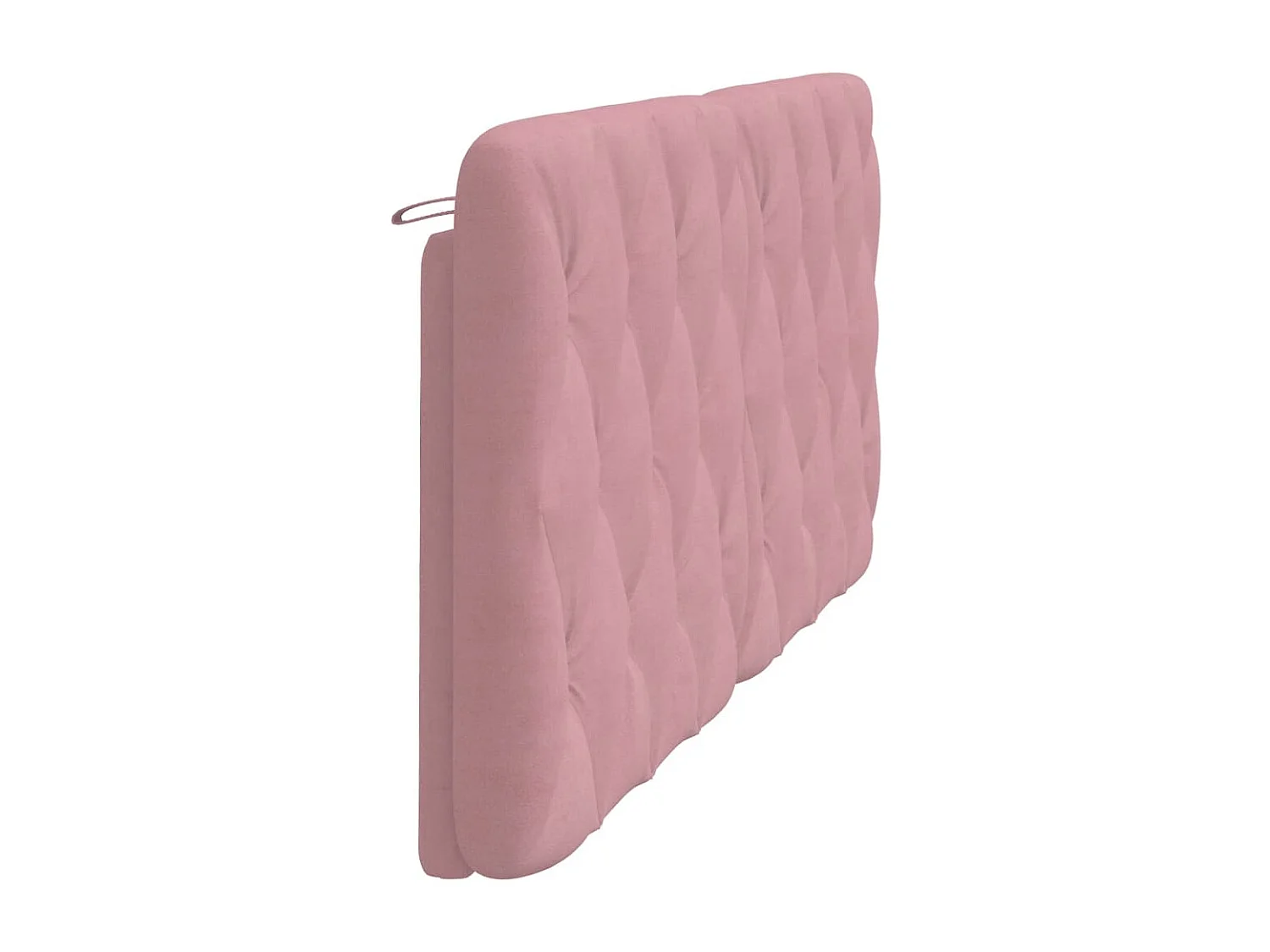 Coussin de tête de lit rose 180cm velours