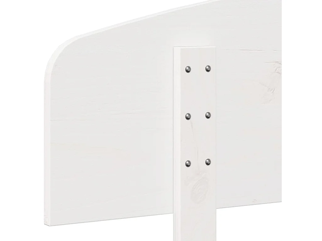 Tête de lit blanc 90cm bois massif de pin
