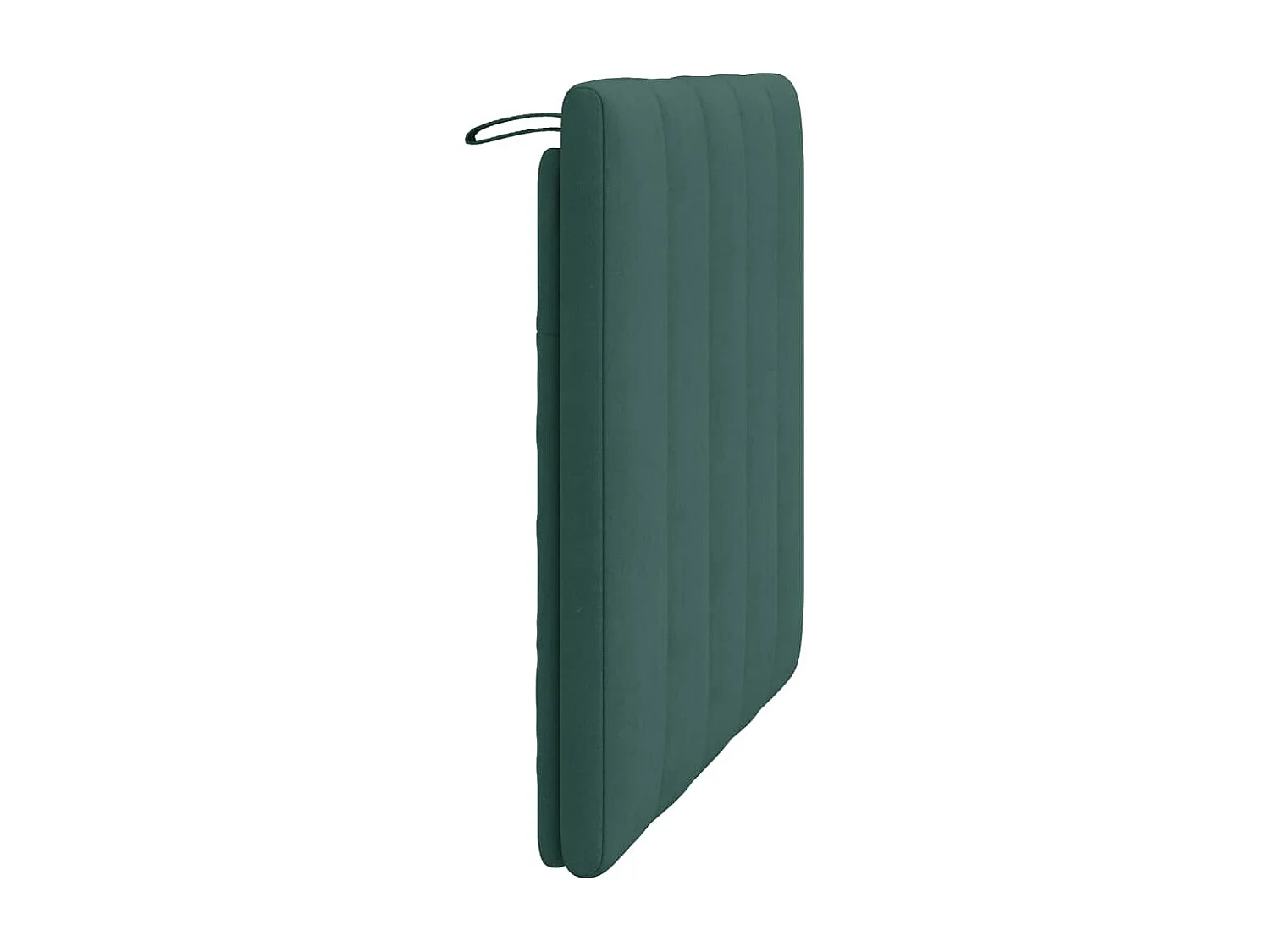 Coussin de tête de lit vert foncé 80cm velours