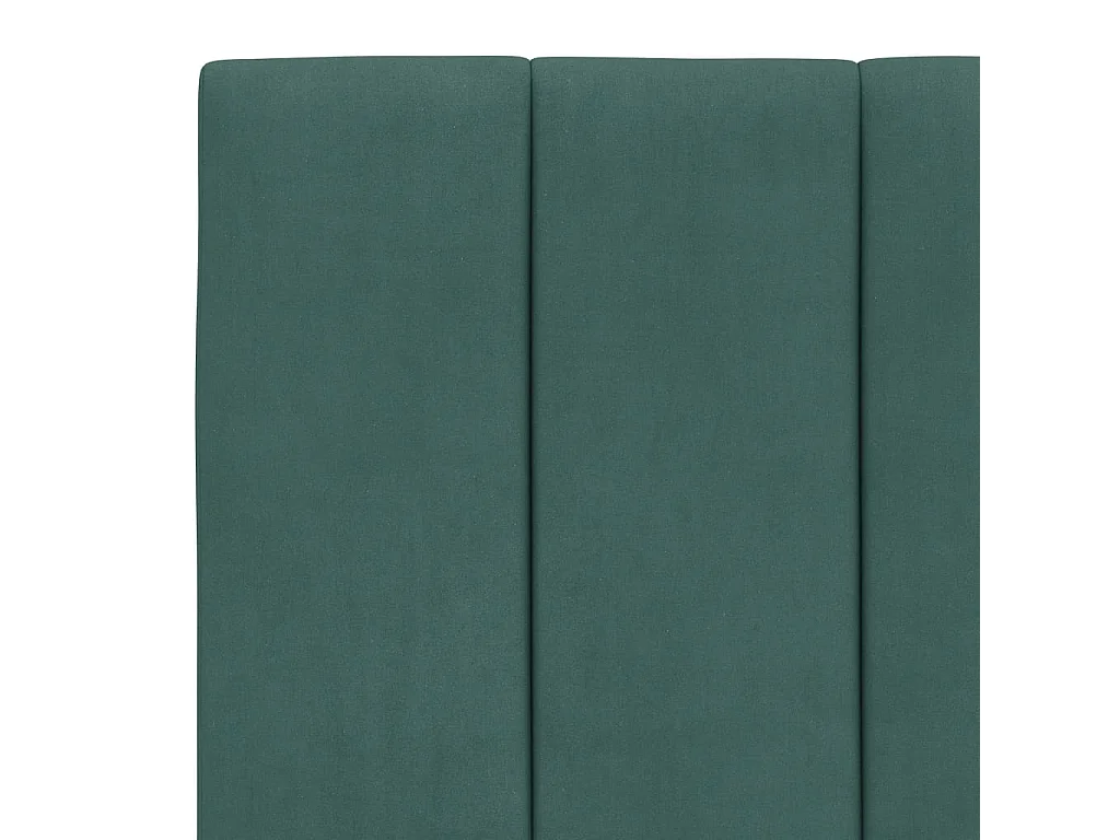 Coussin de tête de lit vert foncé 80cm velours