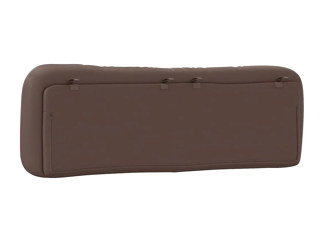 Coussin de tête de lit marron 160cm similicuir