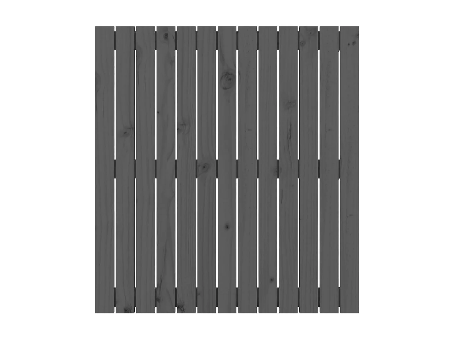 Tête de lit murale Gris 82,5x3x90 Bois massif de pin