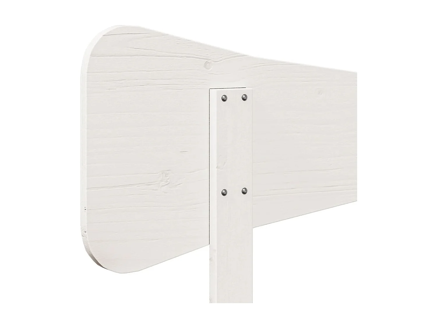 Tête de lit blanc 200cm bois massif de pin