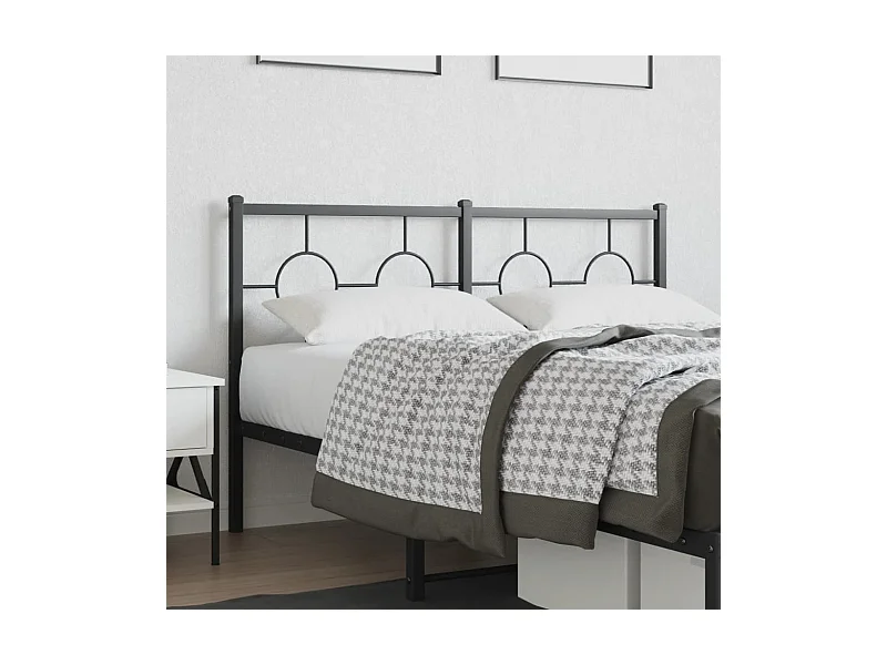 Tête de lit métal noir 135cm