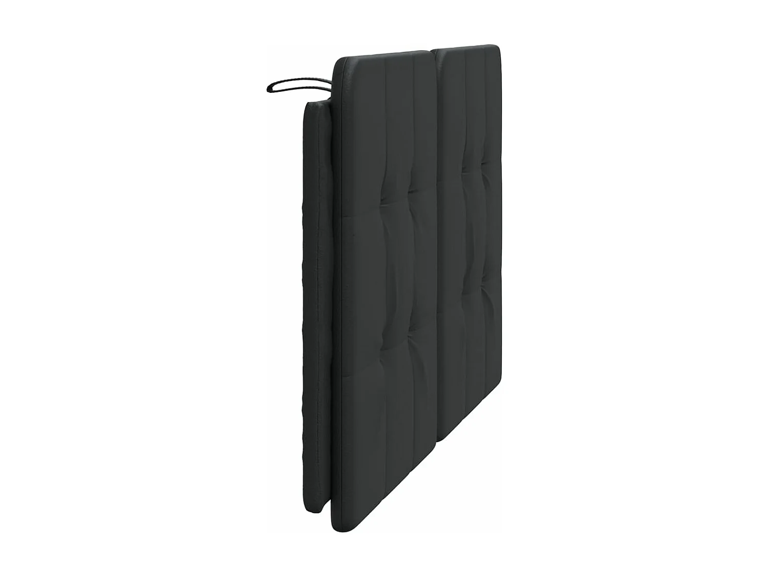 Coussin de tête de lit noir 140cm similicuir
