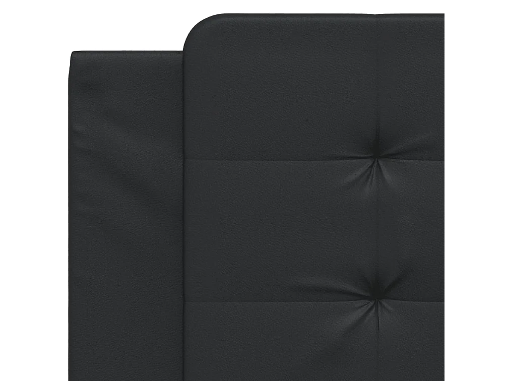 Coussin de tête de lit noir 100cm similicuir