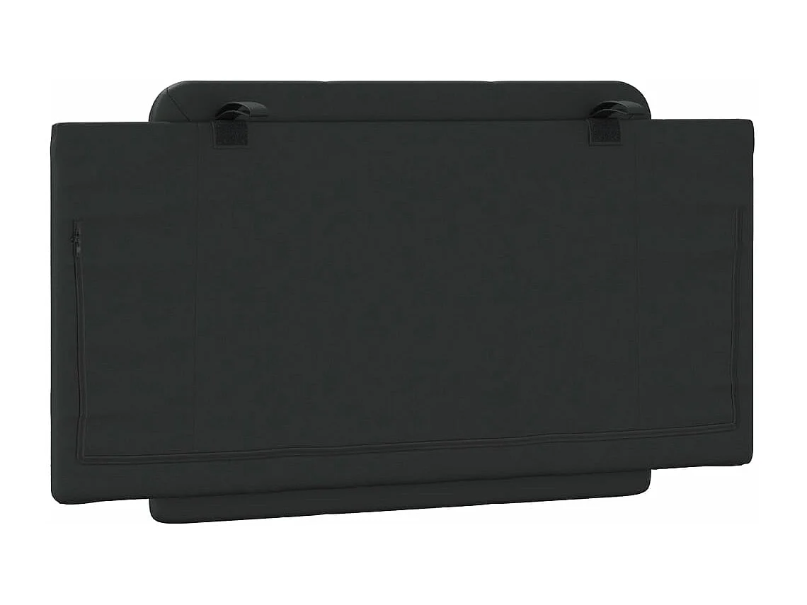 Coussin de tête de lit noir 100cm similicuir