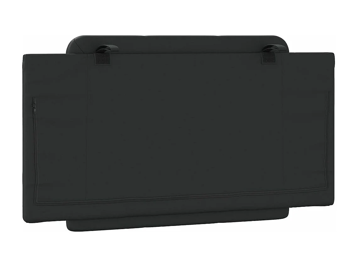 Coussin de tête de lit noir 100cm similicuir