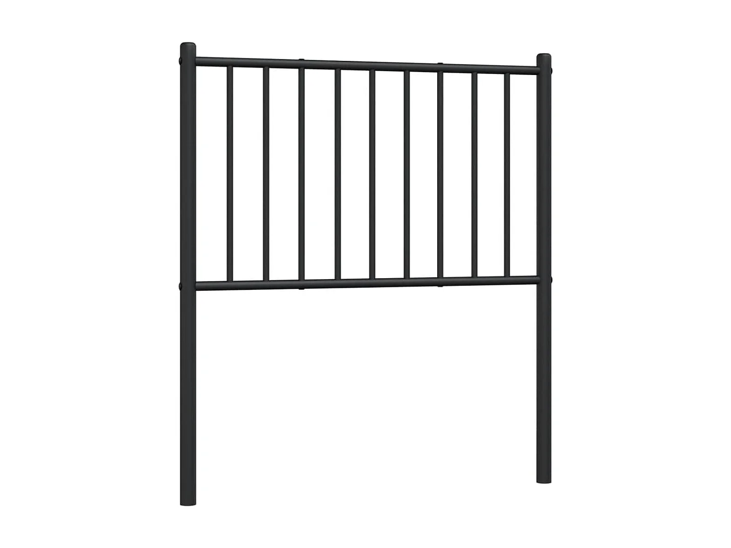 Tête de lit métal noir 75cm