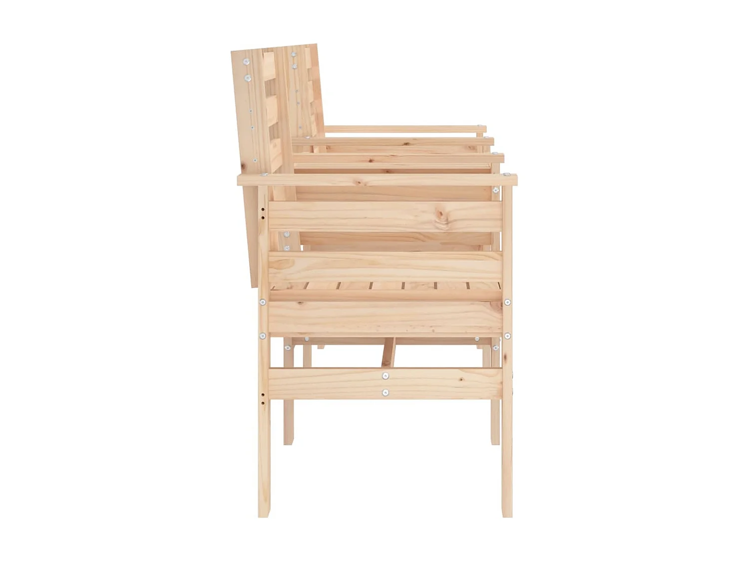 Banc de jardin avec table 2 places bois de pin massif