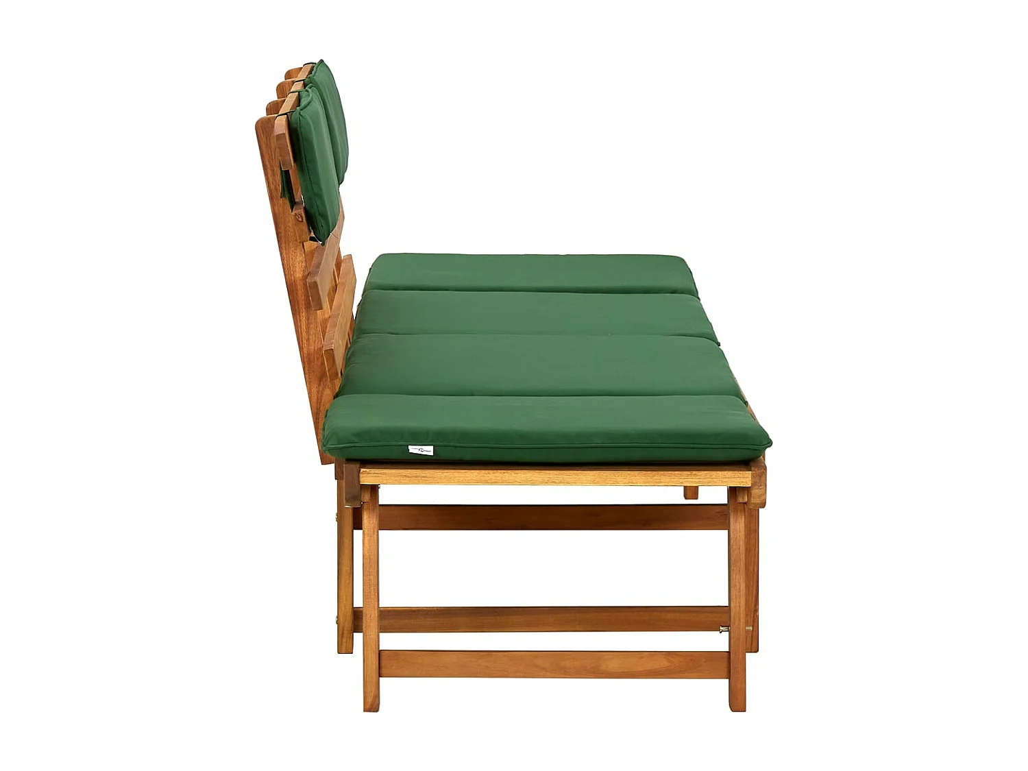 Banc de jardin avec coussins 2-en-1 190cm Bois solide d'acacia