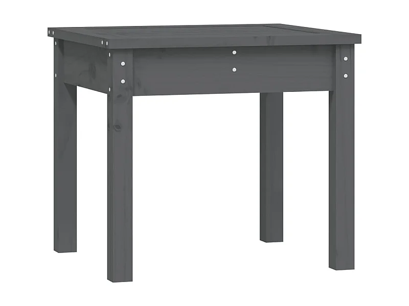 Banc de jardin gris 50x44x45 bois massif de pin