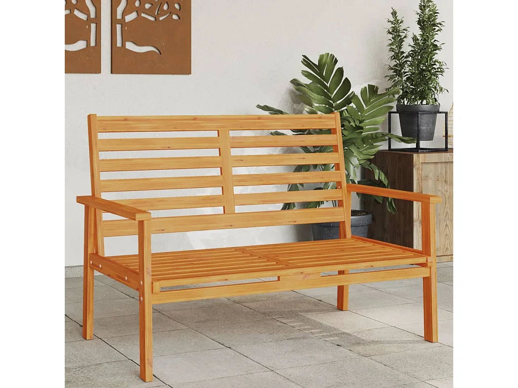 Canapé de jardin 120cm bois d'acacia massif