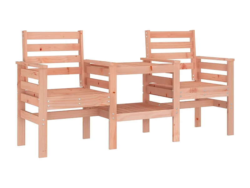 Banc de jardin avec table 2 places bois massif de douglas