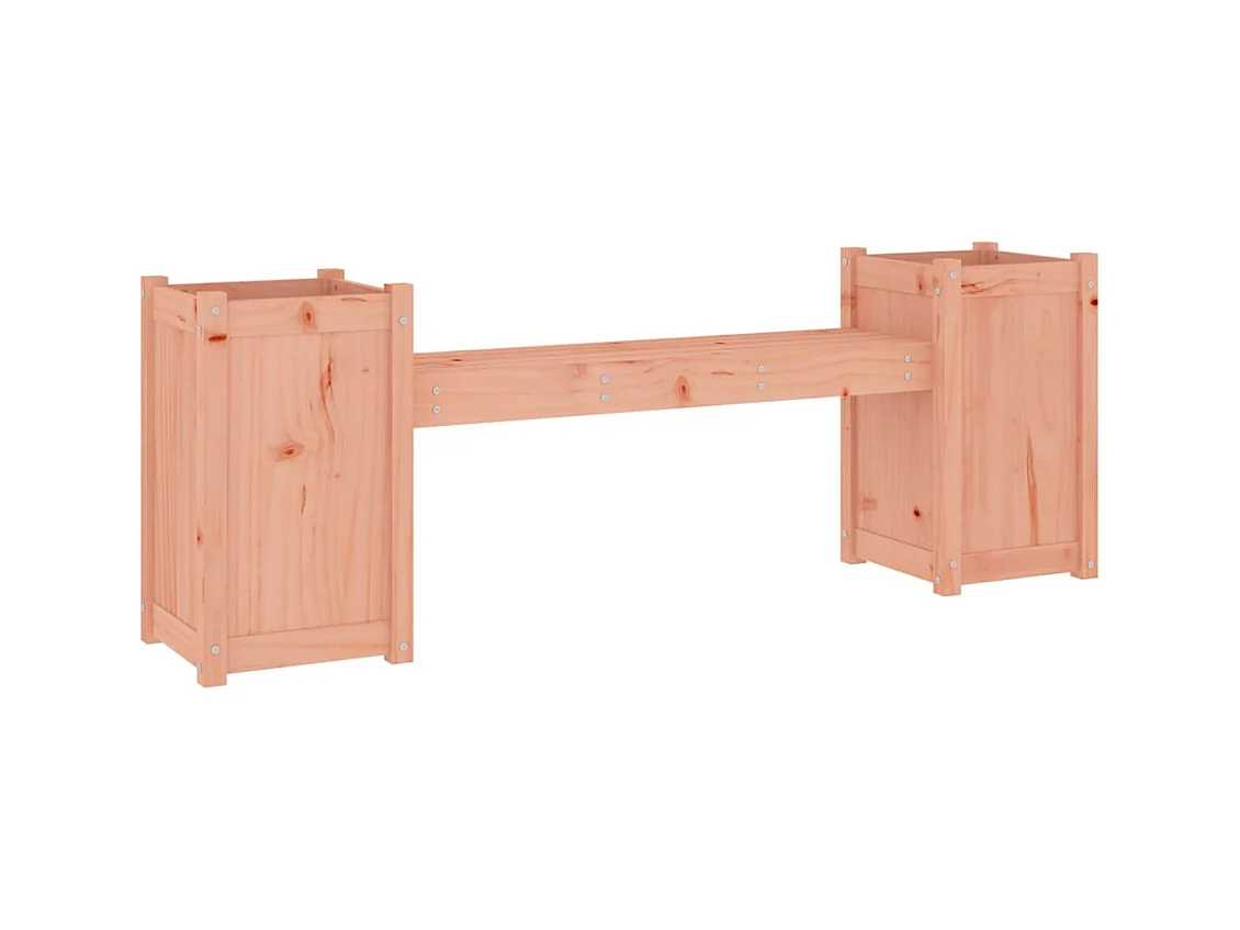 Banc avec jardinières 180x36x63 bois massif de douglas