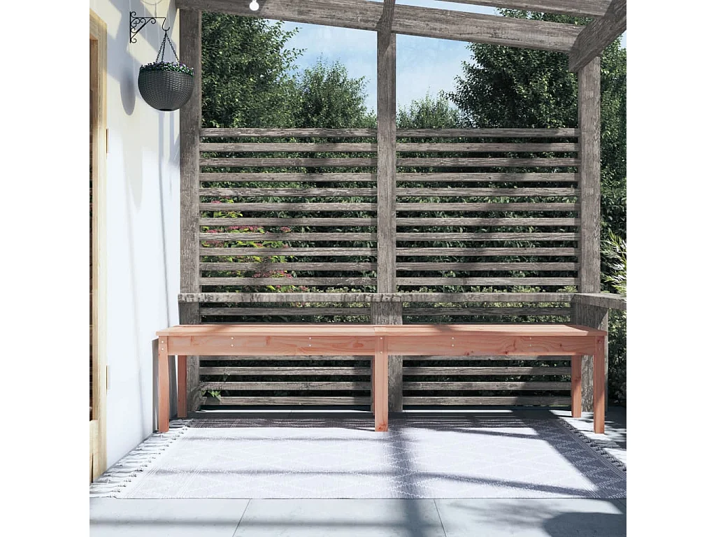 Banc de jardin à 2 places 203,5x44x45 bois massif de douglas