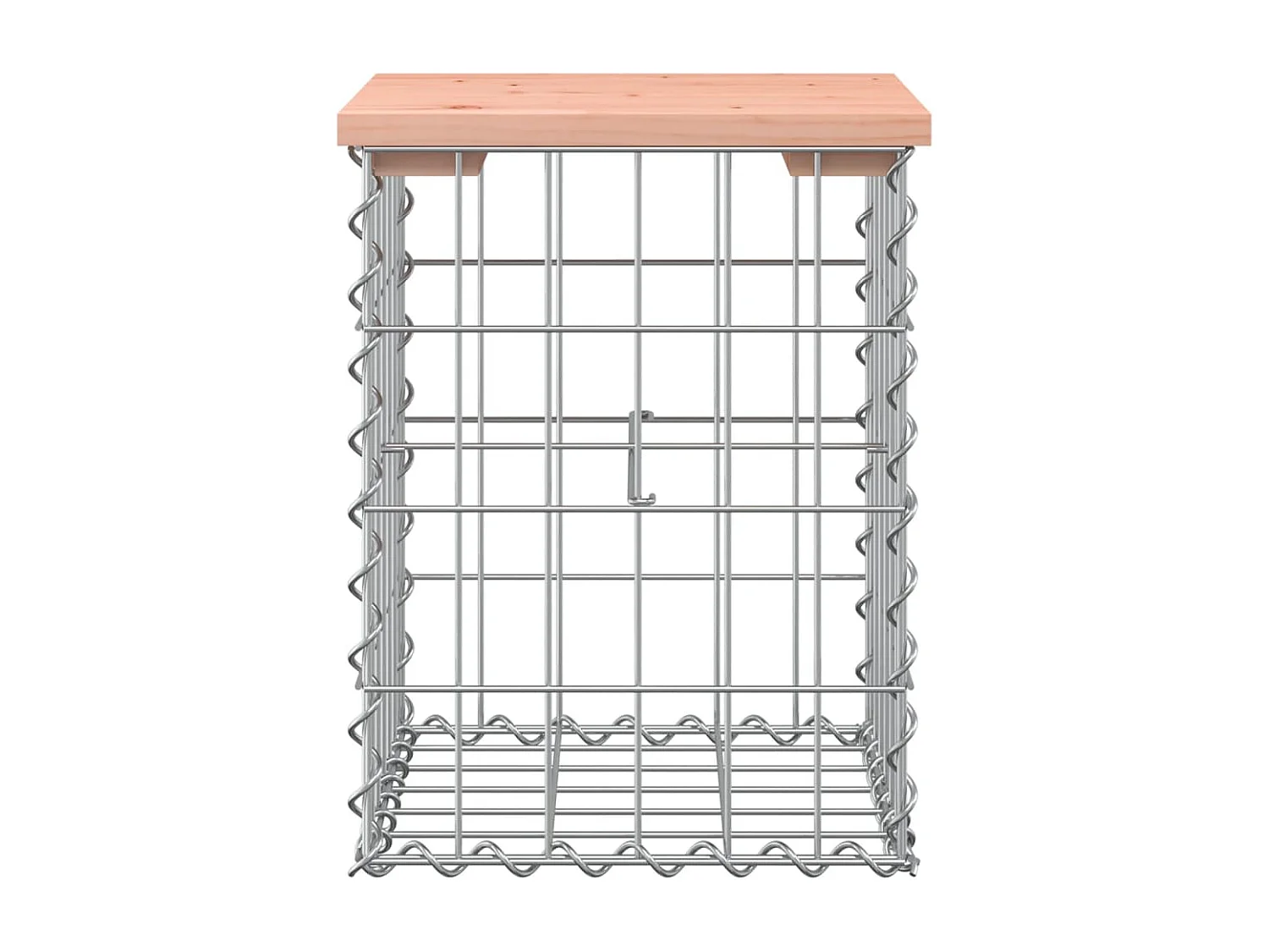 Banc de jardin design gabion 33x31x42 bois massif de douglas