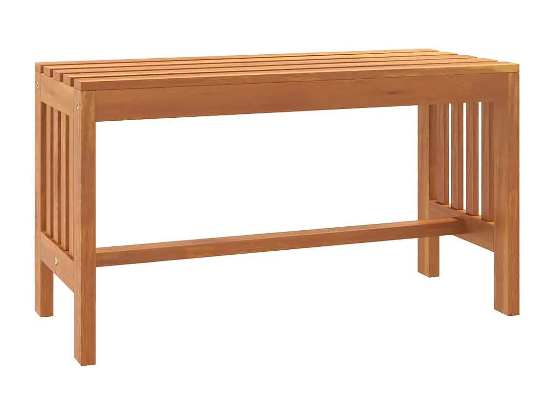 Banc de jardin 80cm bois massif d'eucalyptus