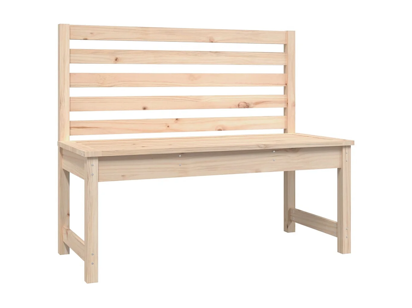 Banc de jardin 109cm bois massif de pin