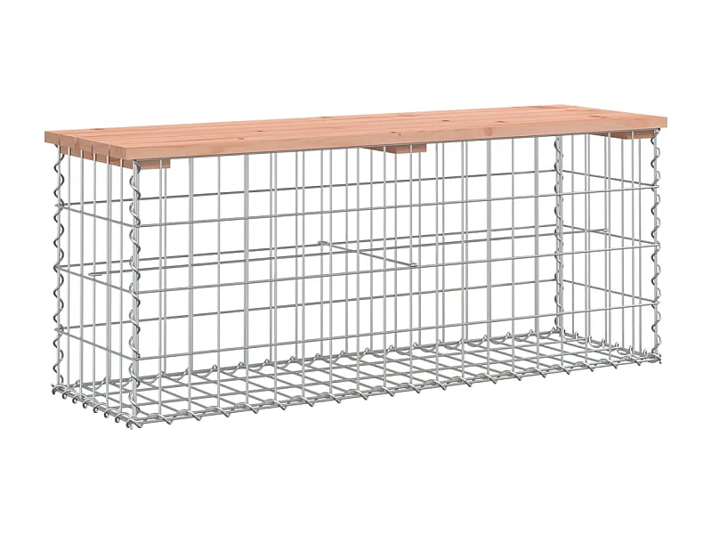 Banc jardin design gabion 103x31,5x42 bois massif de douglas