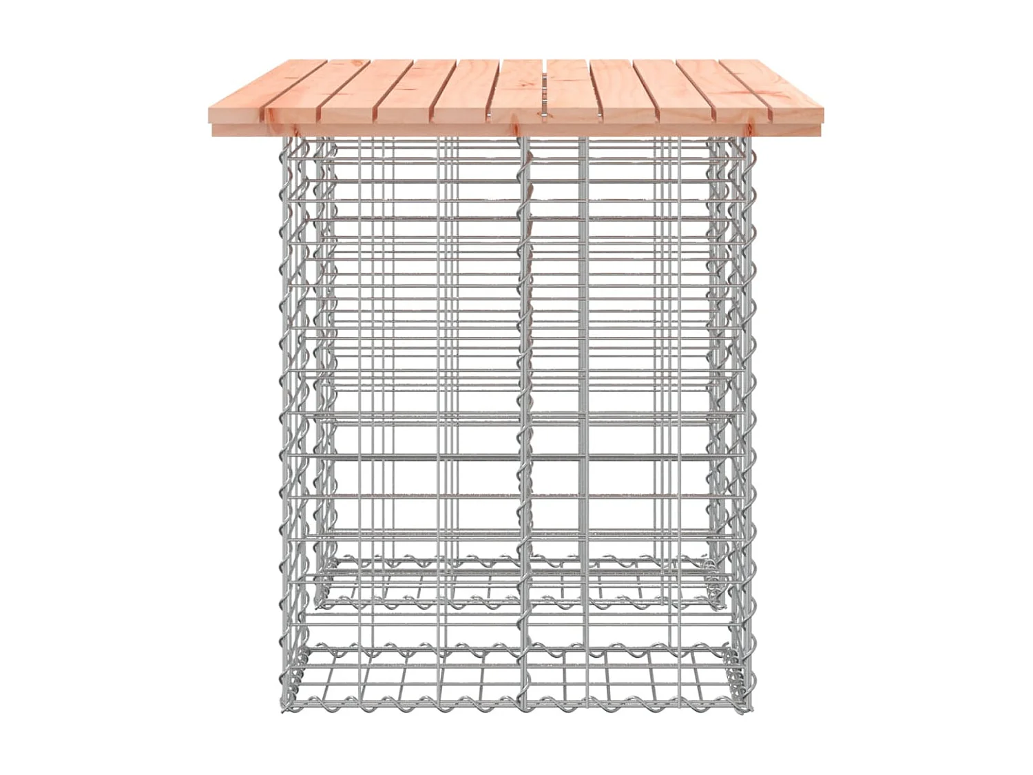 Banc de jardin design gabion 100x70x72 bois massif de douglas