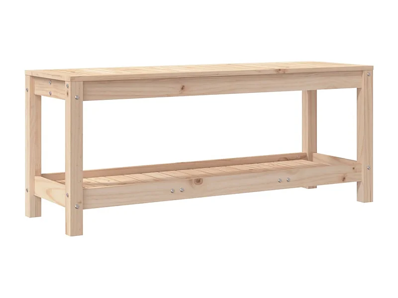 Banc de jardin 108x35x45 bois massif de pin