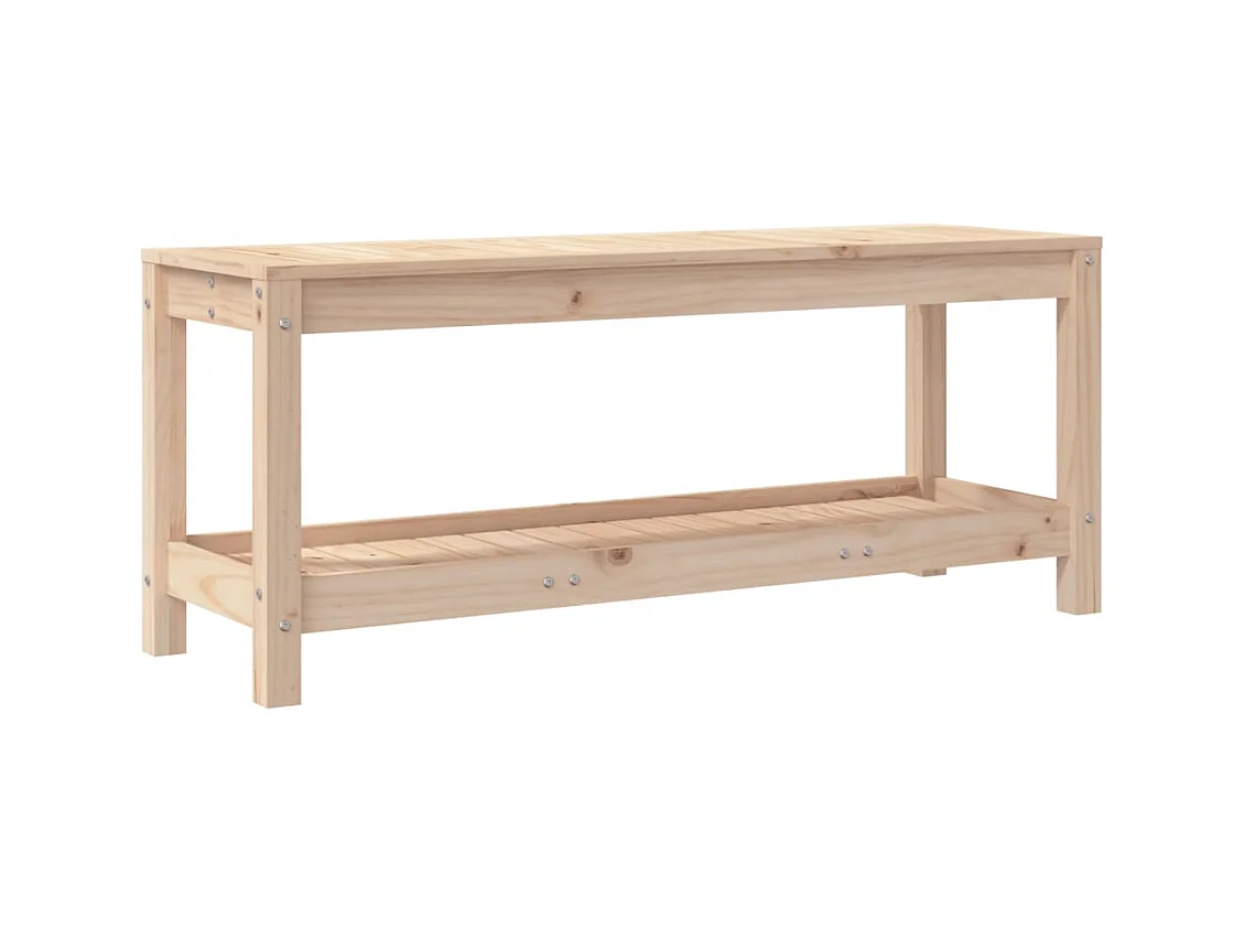 Banc de jardin 108x35x45 bois massif de pin