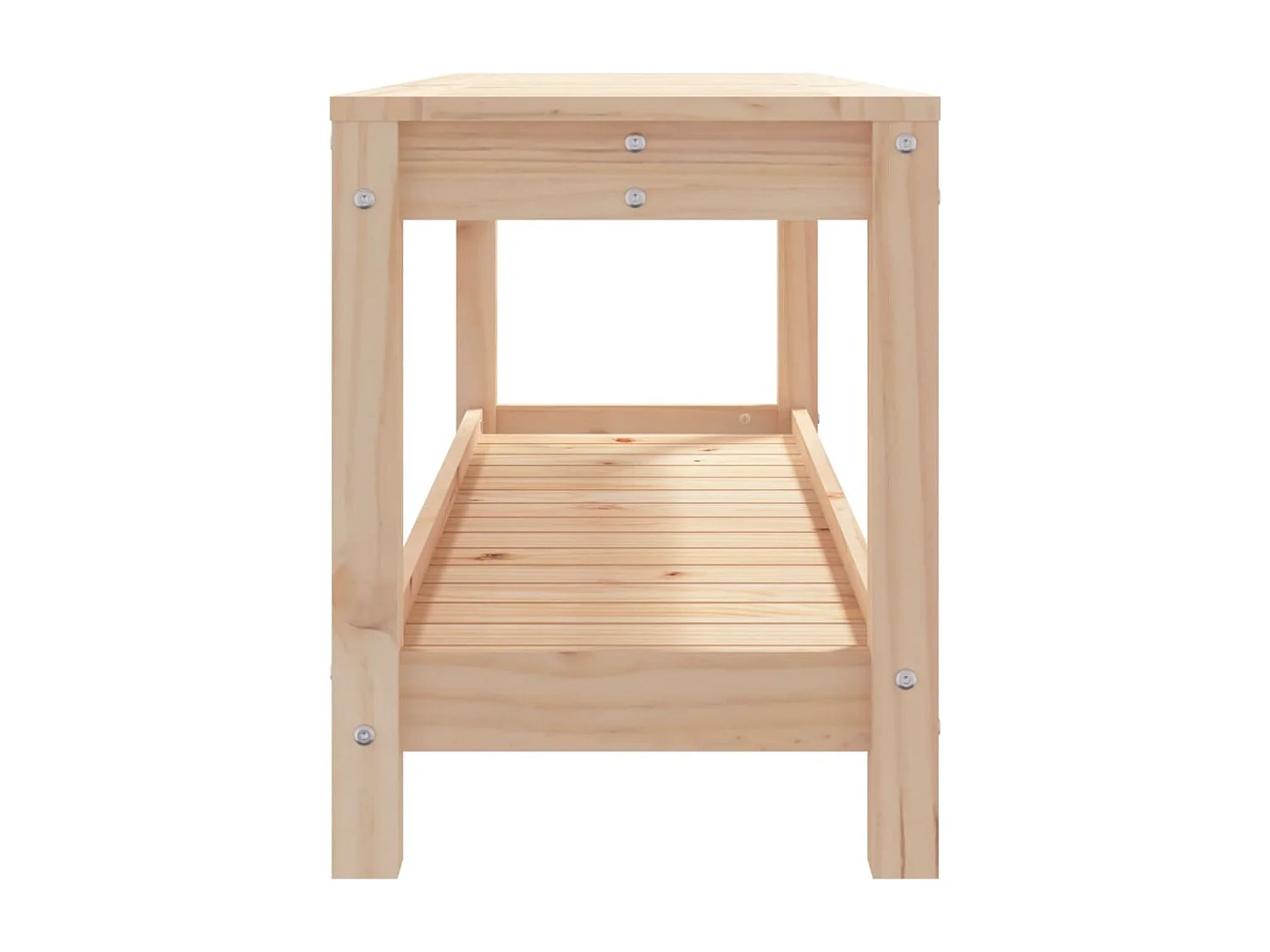 Banc de jardin 108x35x45 bois massif de pin