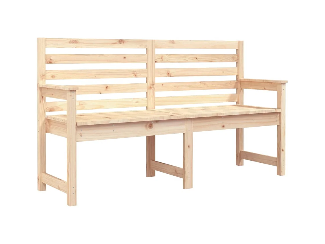Banc de jardin 159,5x48x91,5 bois massif de pin