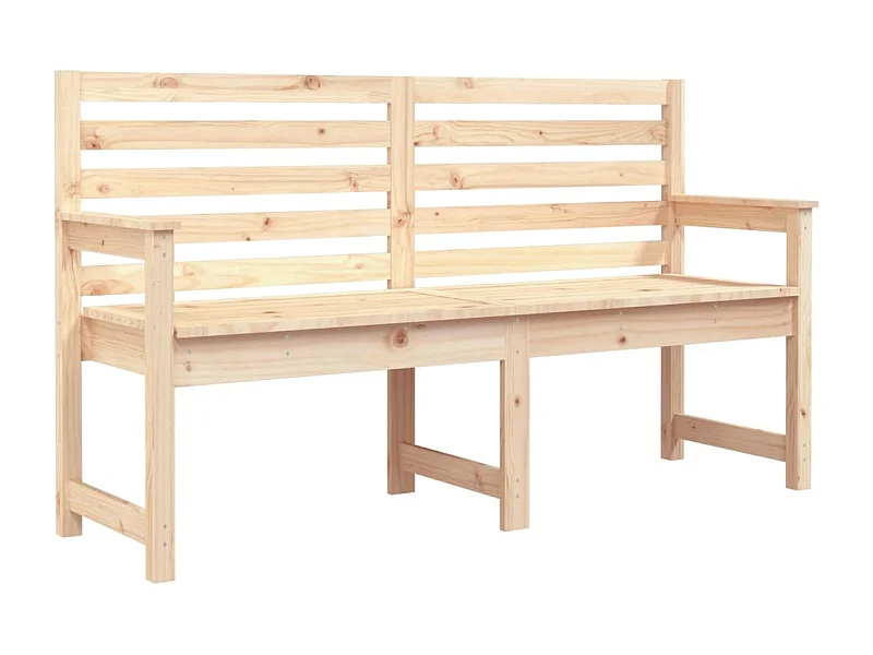 Banc de jardin 159,5x48x91,5 bois massif de pin