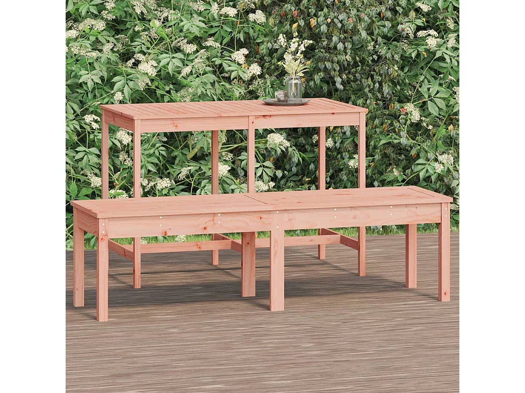 Banc de jardin à 2 places 159,5x44x45 bois massif de douglas