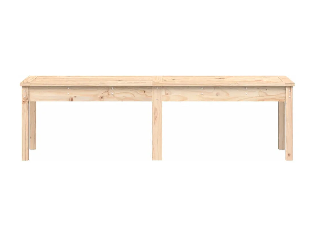 Banc de jardin à 2 places 159,5x44x45 bois massif de pin
