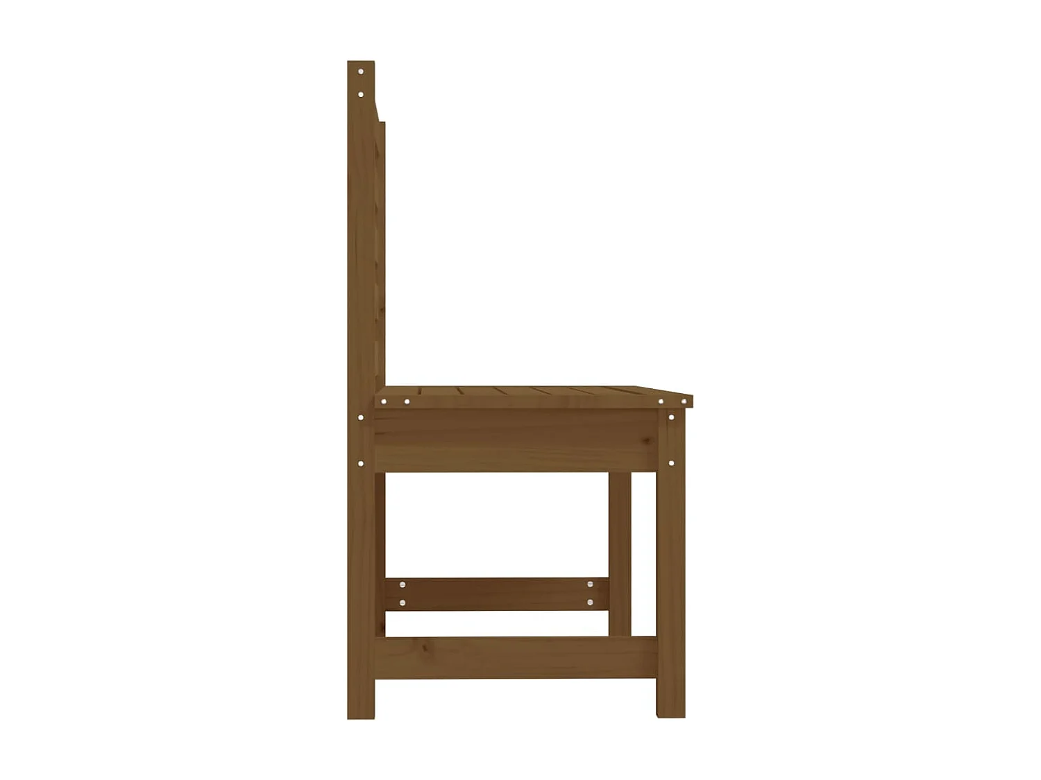 Banc de jardin marron miel 109cm bois de pin massif