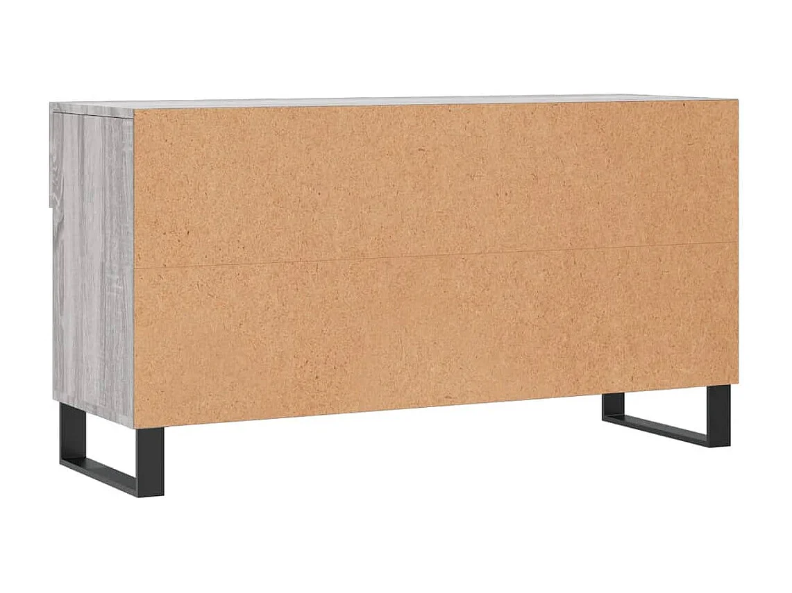 Banc à chaussures sonoma gris 102x35x55 bois d'ingénierie