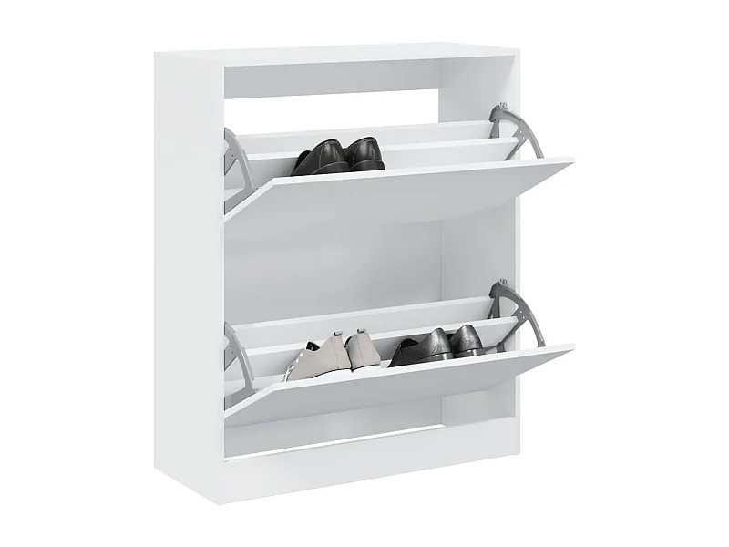 Armoire à chaussures blanc 80x34x96,5 bois d'ingénierie