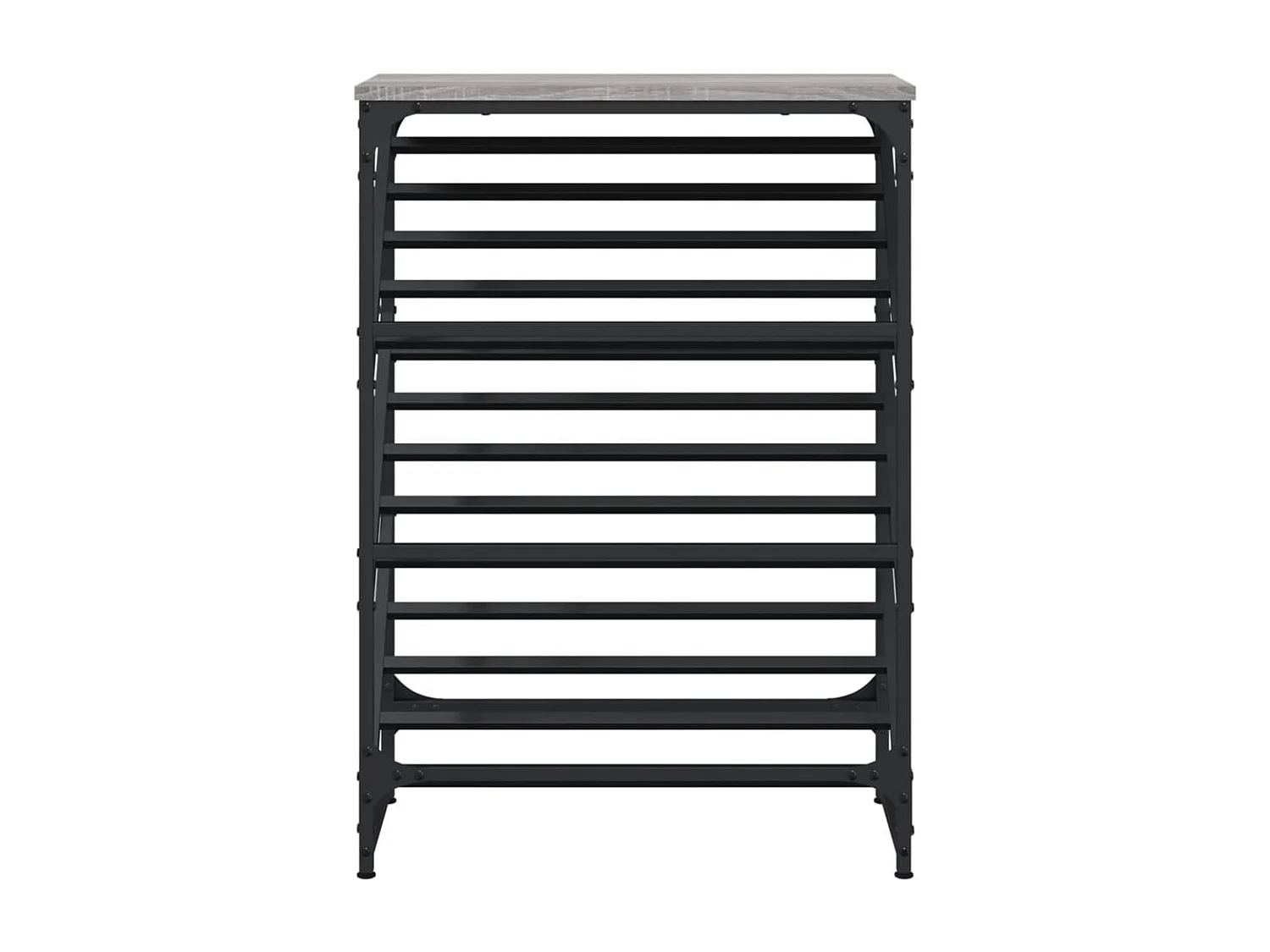 Étagère à chaussures sonoma gris 60x30x85 bois d'ingénierie