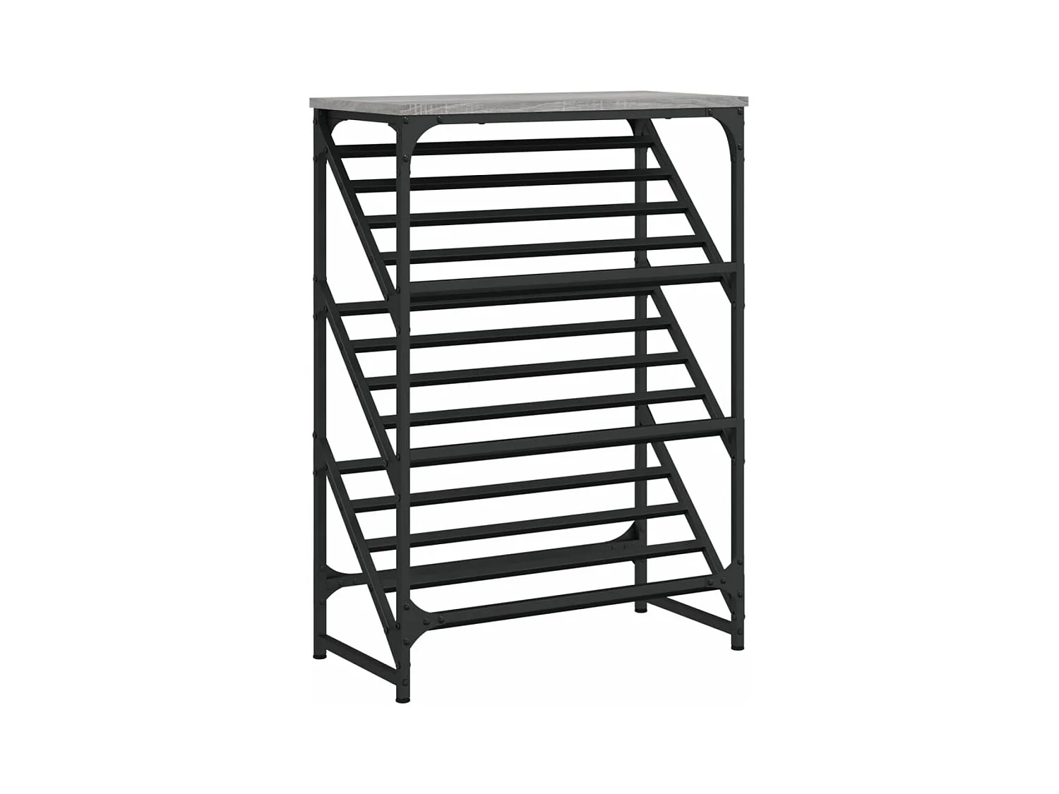 Étagère à chaussures sonoma gris 60x30x85 bois d'ingénierie