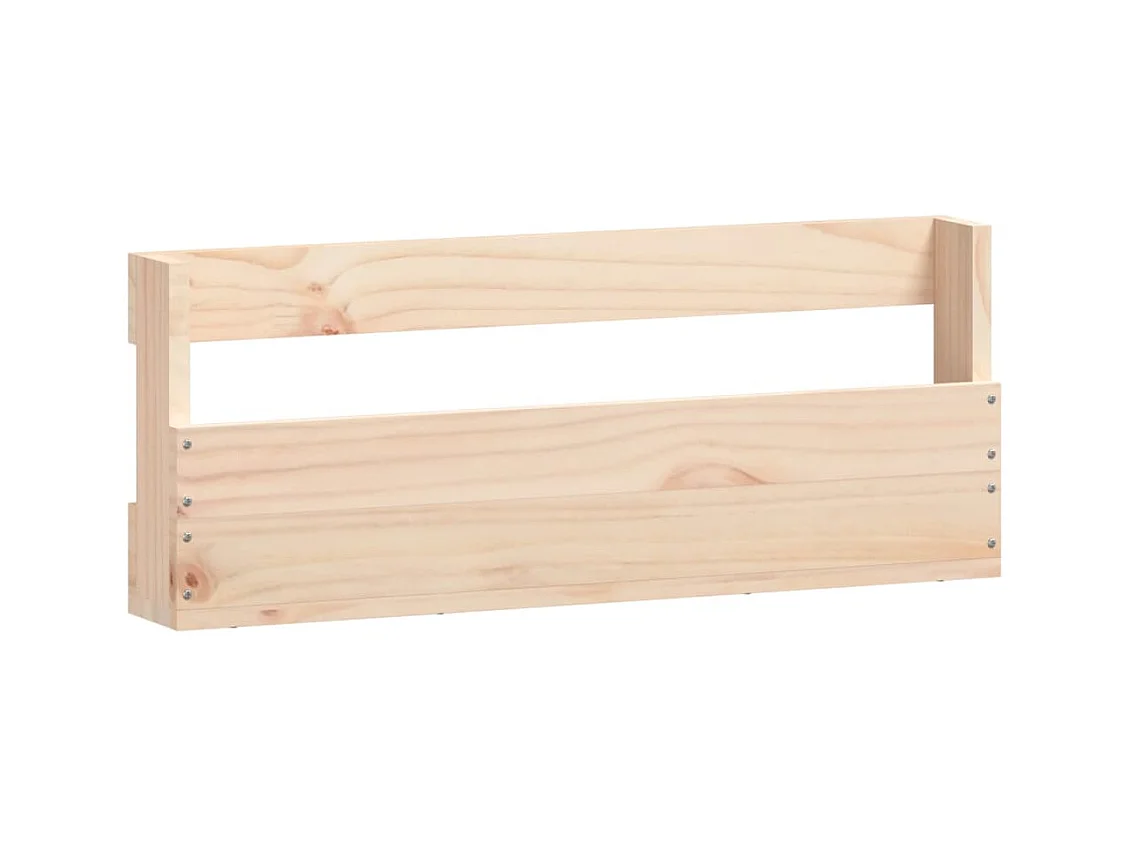 Étagères à chaussures murales 2 pcs 59x9x23 Pin massif